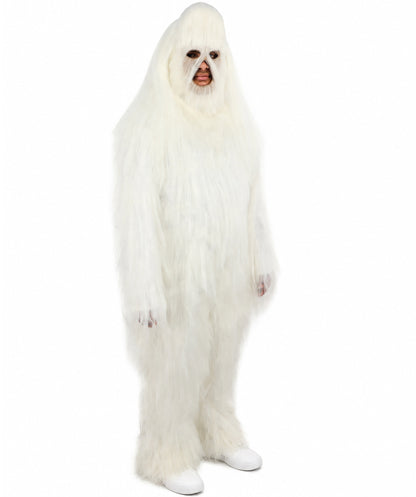 HPO Unisex Extreme Hairy Person Costume, Mask and Bundle - Full-Body Hair Suit Extra-Long Ash Brown Costume Wig for Halloween, Cosplay & Parties