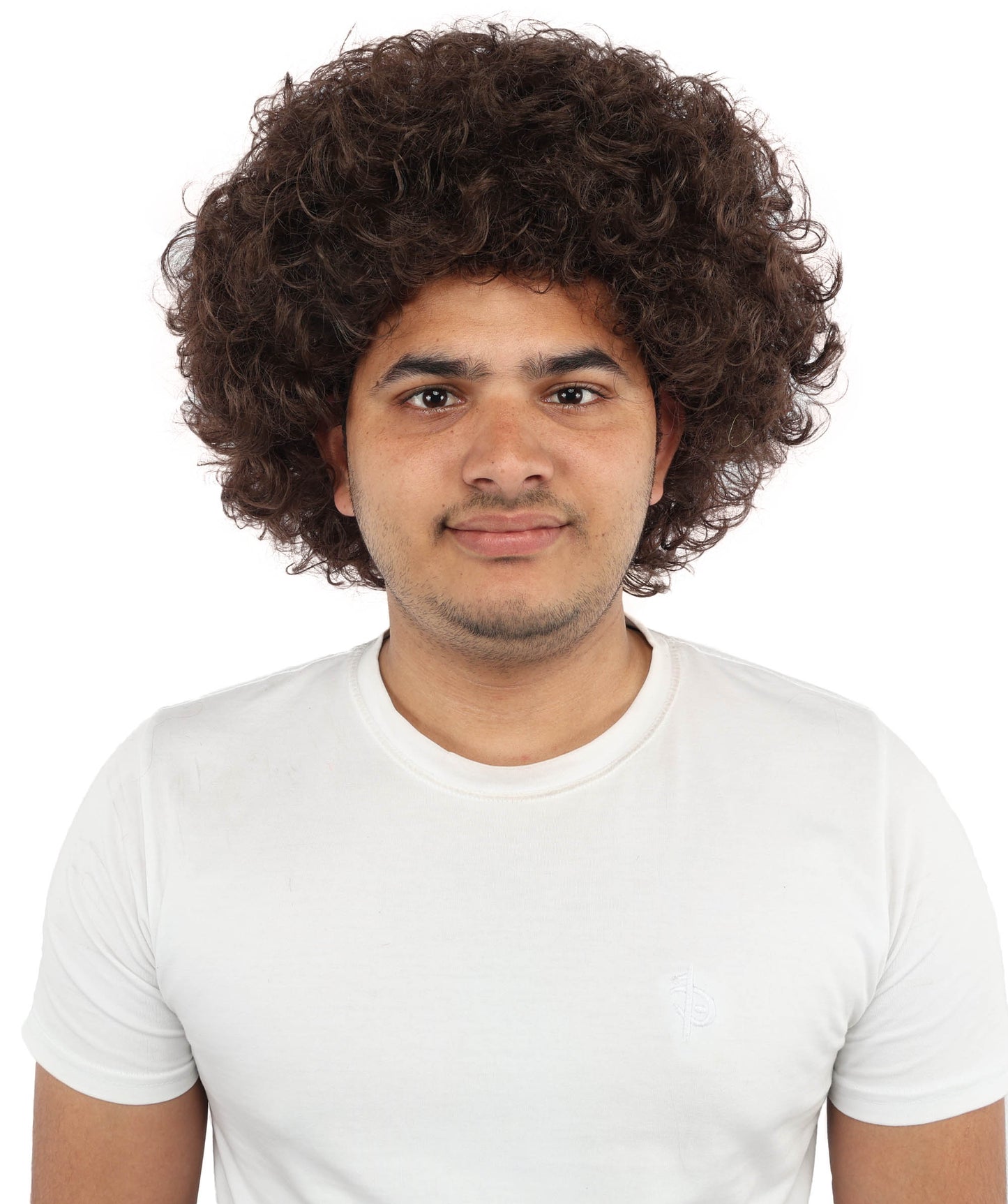 HPO Men's Soft Curly Afro Wig with Multiple Color Options | Flame-Retardant Synthetic Fiber | Perfect for Halloween, Cosplay and Themed Parties
