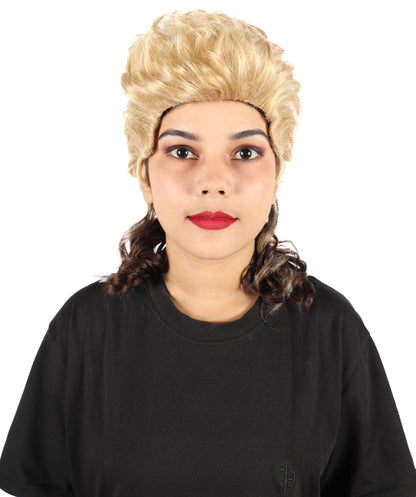 HPO Women’s Short Spiky Mullet Wig | Textured Punk Cut Hairpiece with Sharp Layers | Often Chosen for Creative Styling, Theme Events, Photo Shoots & Stage Appearance