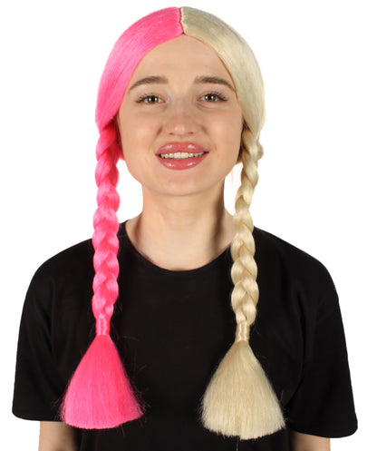 HPO Women's  Braided Gothic Wig | Multiple Color Collections TV Movie Wigs | Premium Breathable Capless Cap