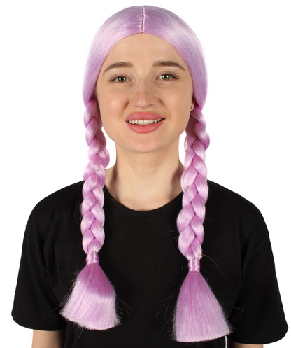 HPO Women's  Braided Gothic Wig | Multiple Color Collections TV Movie Wigs | Premium Breathable Capless Cap