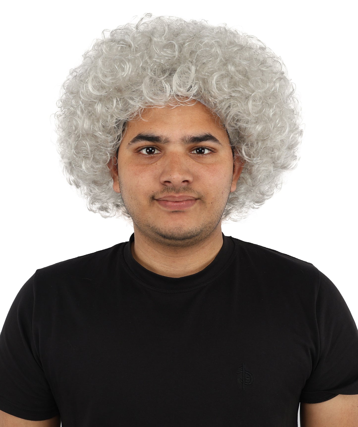 HPO Men's Soft Curly Afro Wig with Multiple Color Options | Flame-Retardant Synthetic Fiber | Perfect for Halloween, Cosplay and Themed Parties