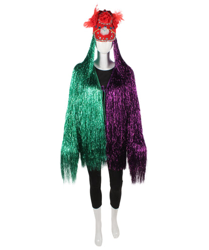 Green/Purple Tinsel Costume