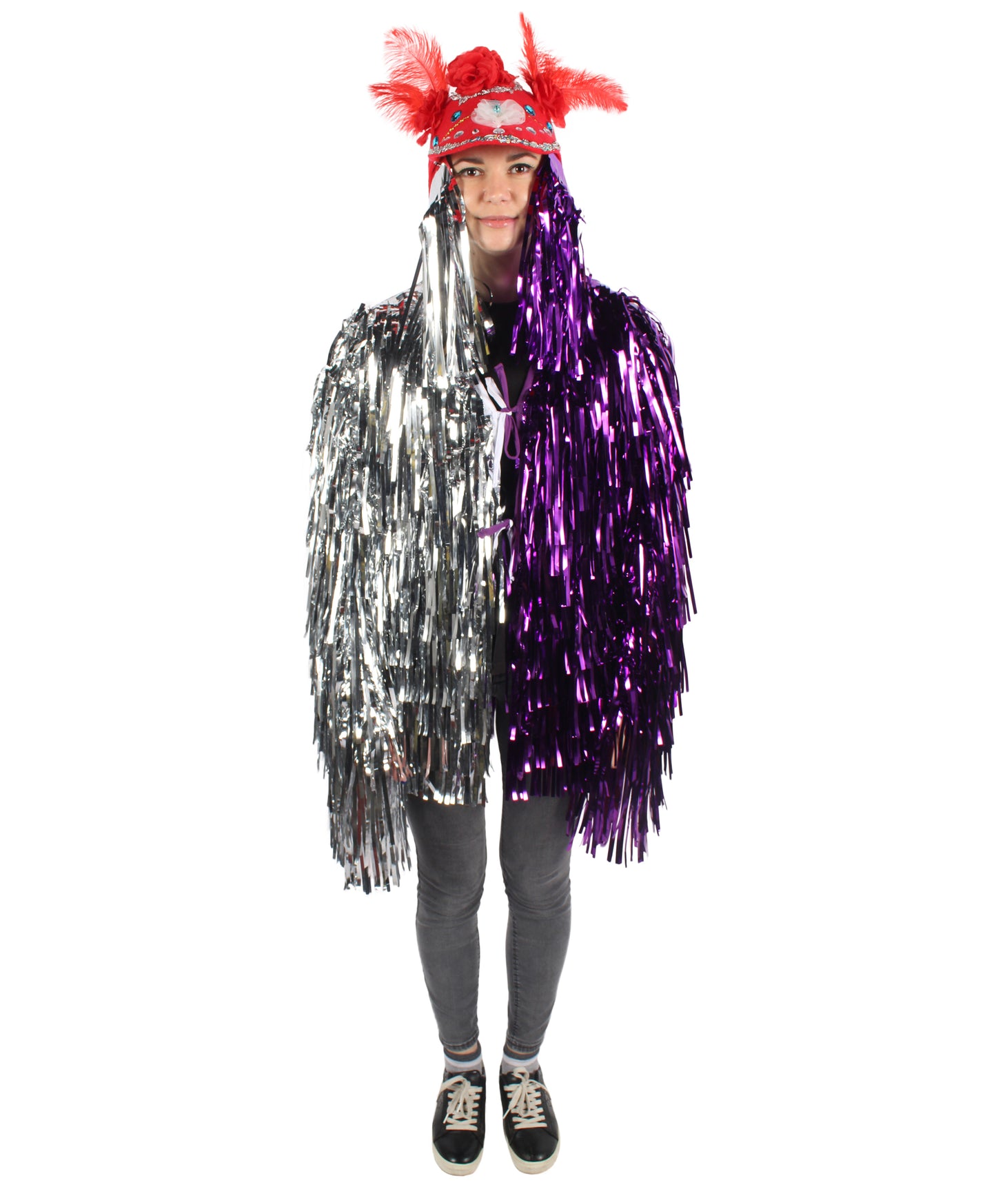 Adult Unisex DJ Tinsel Costume| Multiple Color Options