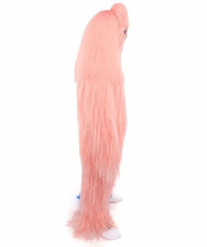 HPO Teen Extreme Hairy Person Two Part Costume, Mask and Bundle Set - Full-Body Hair Suit Extra-Long Costume Wig for Halloween, Cosplay & Parties - Multiple Color Options