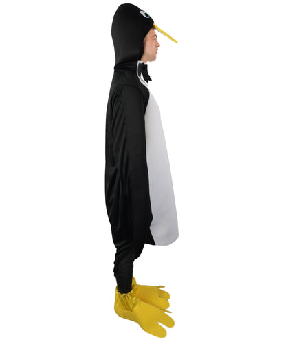 HPO Unisex Funny and Cozy Animal Penguin Costume| Suitable for Halloween | Flame-retardant Synthetic Fabric