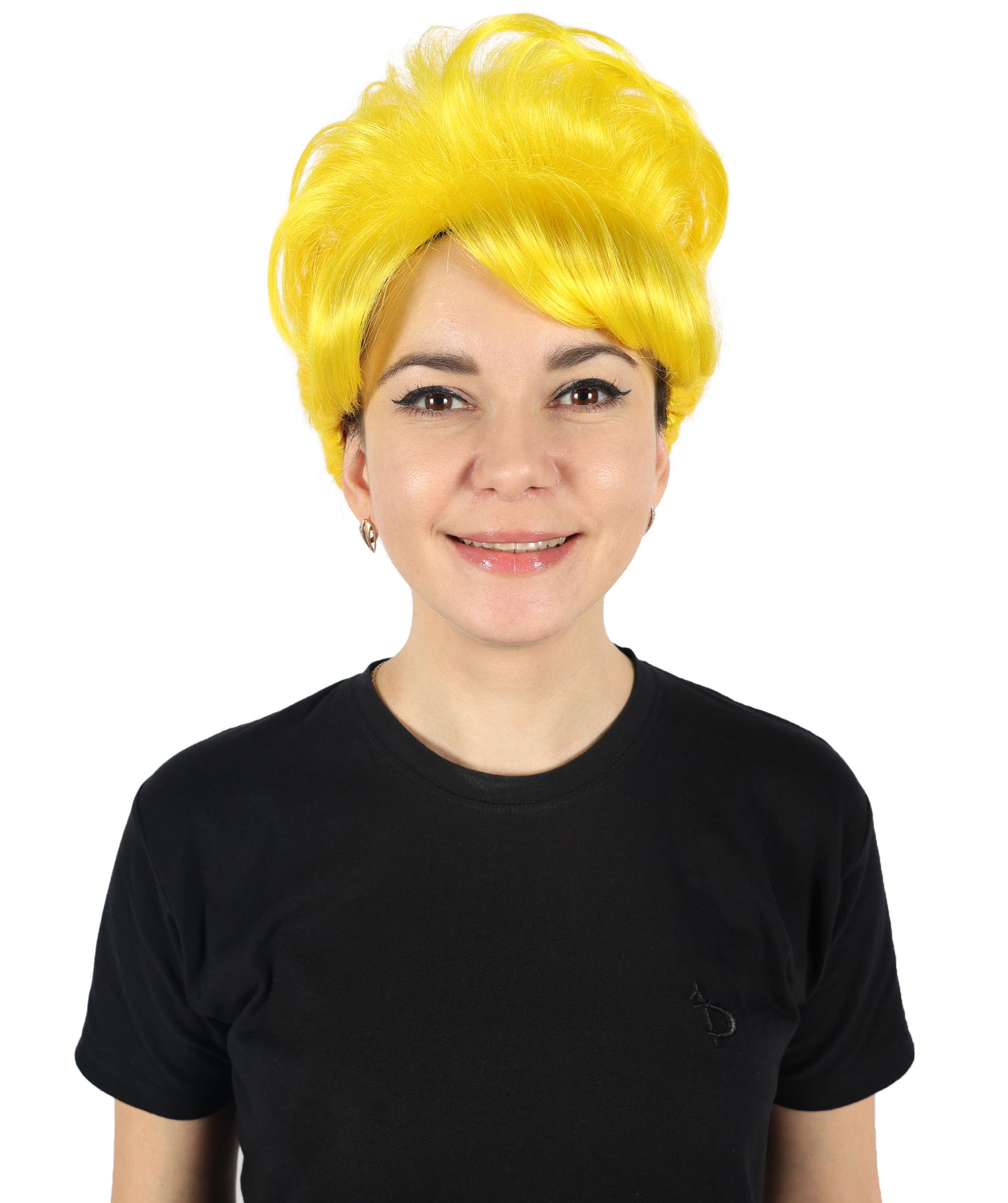 HPO Women's Bun Style 50s Housewife Multiple Wig | Halloween and Cosplay Wig | Flame-retardant Synthetic Fiber