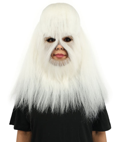 HPO Teen Extreme Hairy Person Costume Bundle & Mask Set - Full-Body Hair Suit Extra-Long Costume Wig for Halloween, Cosplay & Parties - Multiple Color Options