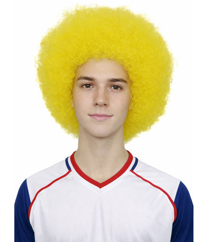 Adult Unisex Big Curly Afro Wig | Bold Costume Hair for Halloween, Cosplay, and Themed Parties | Multiple Color Options