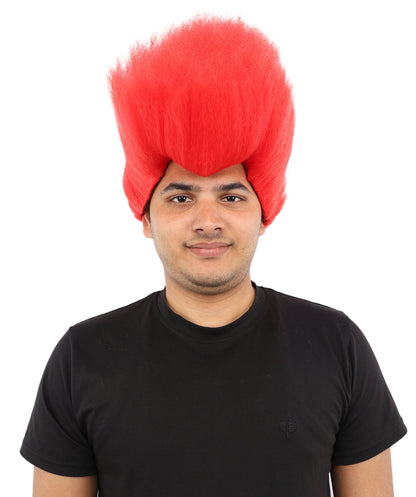 Hades God of Death |Multiple Color Fake Flame Spikes | Premium Halloween Wig