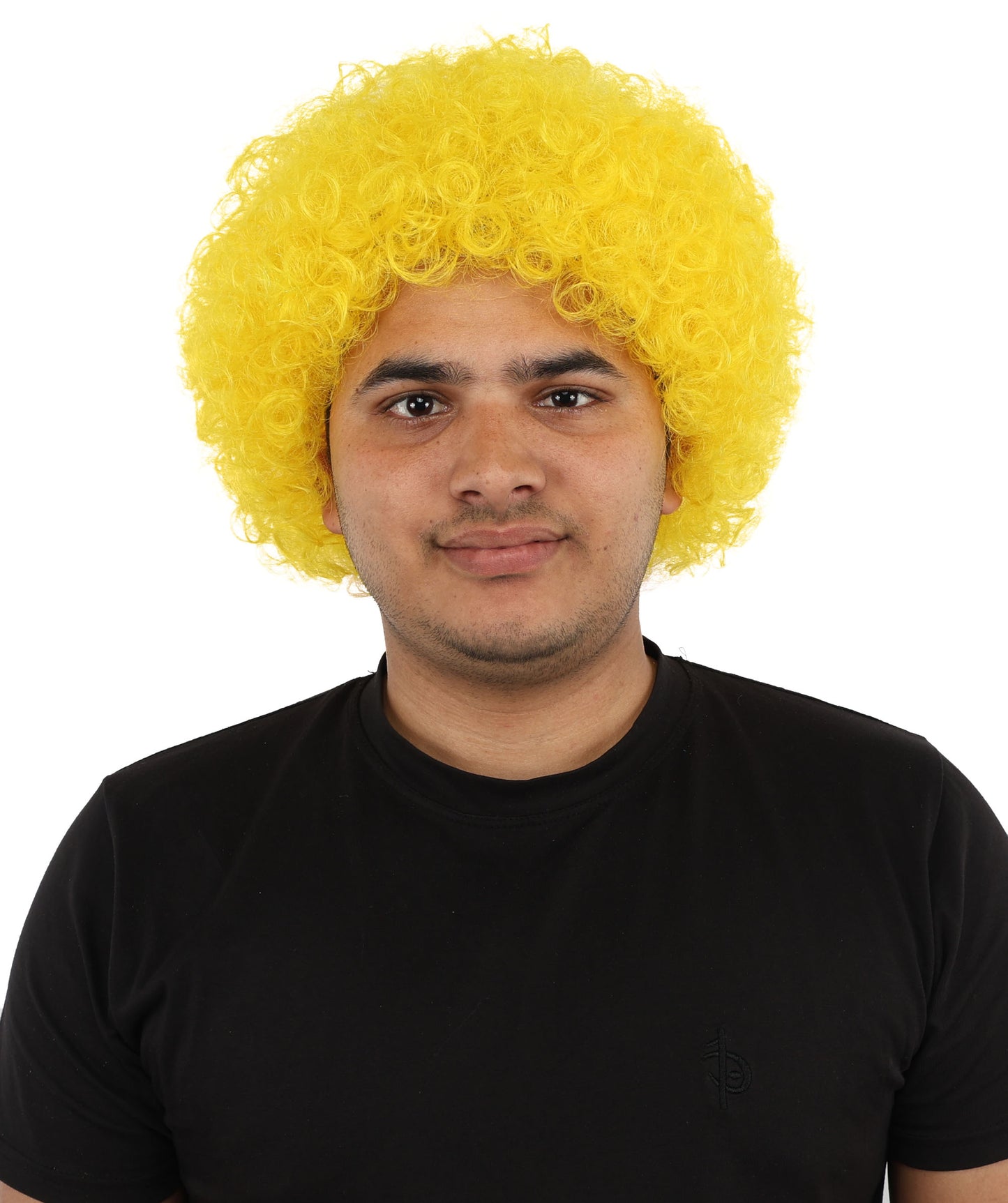 HPO Men's Afro Style Clown Wig with Standard Cap  | Flame-Retardant Synthetic Fiber | Ideal for Parties, Cosplay, and Themed Events