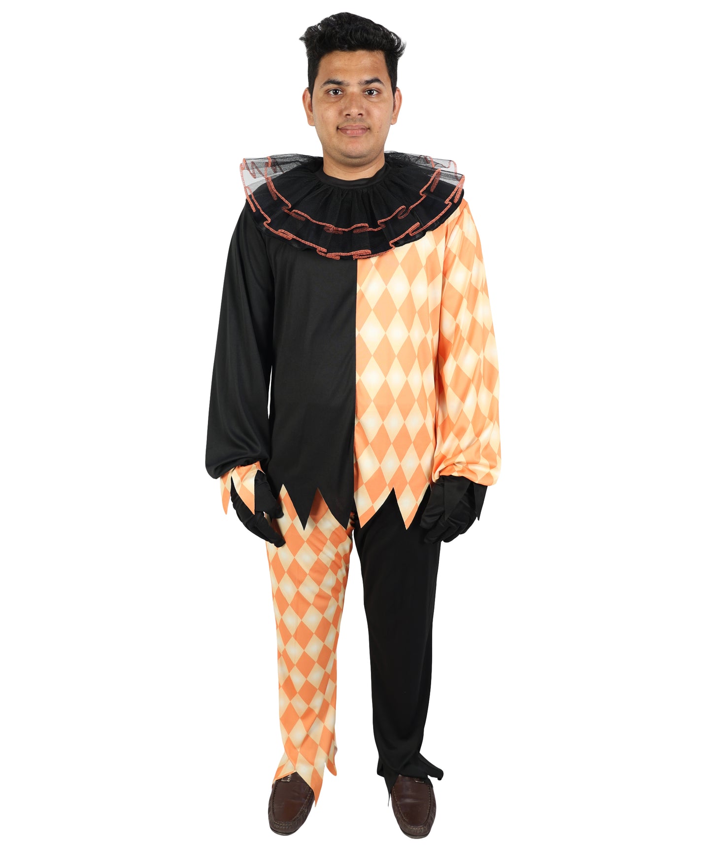 HPO Men's Vampire Count Costume | Flame-Retardant Synthetic Fiber With Capless Cap | Ideal For Theater, Halloween And Cosplay