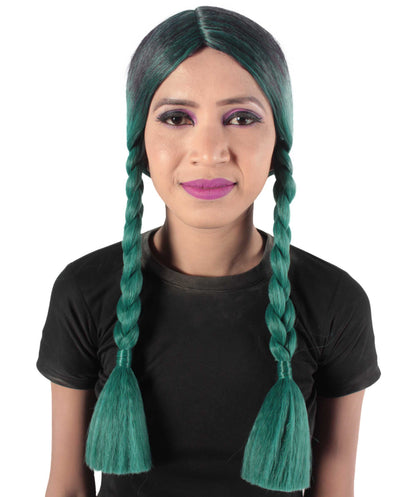 HPO Women's  Braided Gothic Wig | Multiple Color Collections TV Movie Wigs | Premium Breathable Capless Cap