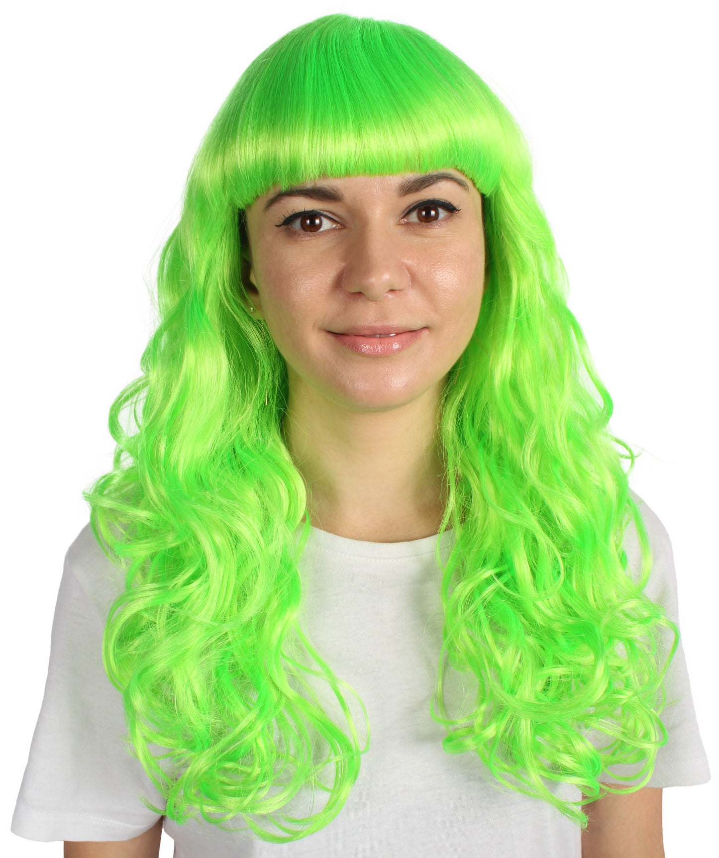 HPO Women's Wig for Fancy Anti-Hero Girl | Long Curly Party Ready Fancy Halloween Wigs | Premium Breathable Capless Cap