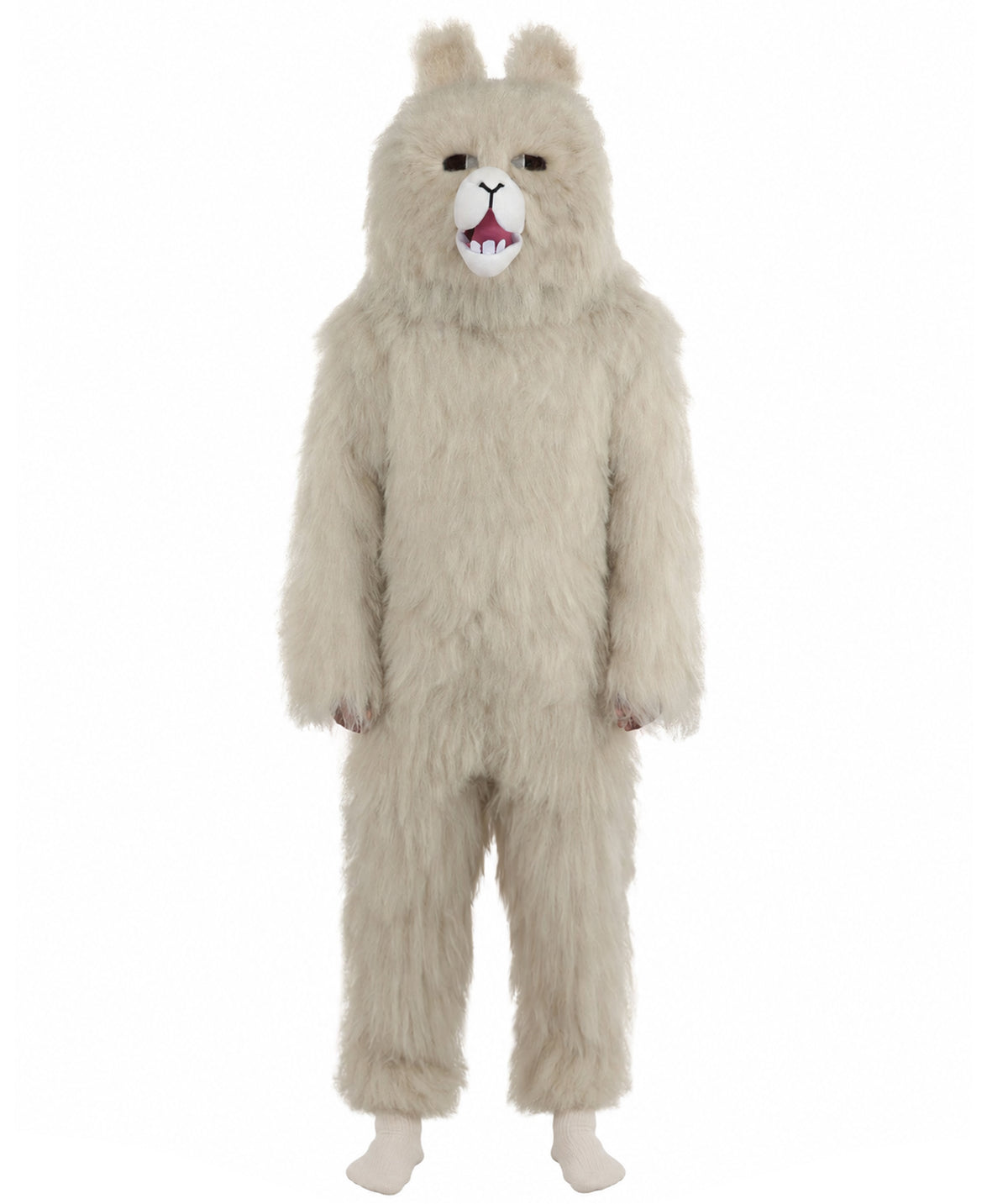 HPO Men’s Grey Animal Costume Bundle & Mask Set | Fluffy Creature Outfit & Hair for Cosplay & Roleplay | Plush Character  Costumes for Parties, Photo Shoots & Themed Events