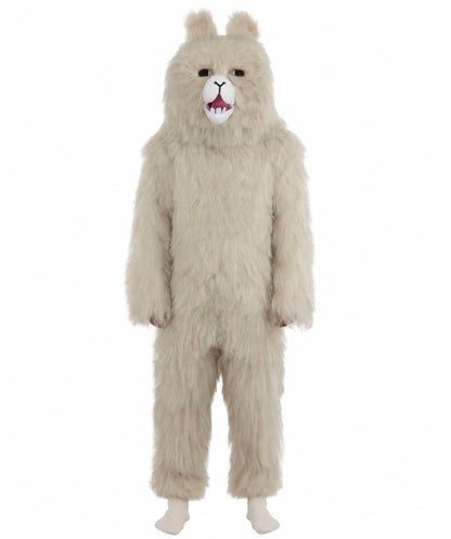 HPO Men’s Grey Animal Costume Bundle & Mask Set | Fluffy Creature Outfit & Hair for Cosplay & Roleplay | Plush Character  Costumes for Parties, Photo Shoots & Themed Events