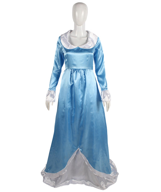 HPO Women's Ocean Blue Princess Costume I Perfect for Halloween I Flame-retardant Synthetic Fabric