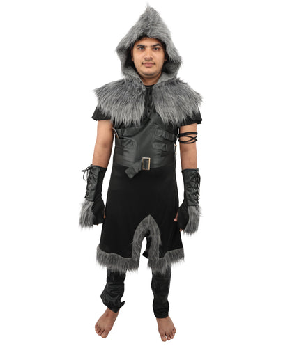HPO Men's Skull Trooper Black Costume - Detailed Design, Ideal for Halloween and Themed Events, Perfect for Cosplay