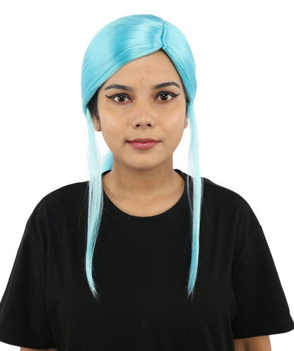 HPO Women’s Margo Gru-Inspired Long-Length Brown Wig | 17 Inch Hairpiece Halloween, Cosplay, and Themed Parties | Natural-Looking Synthetic hair with Capless Cap