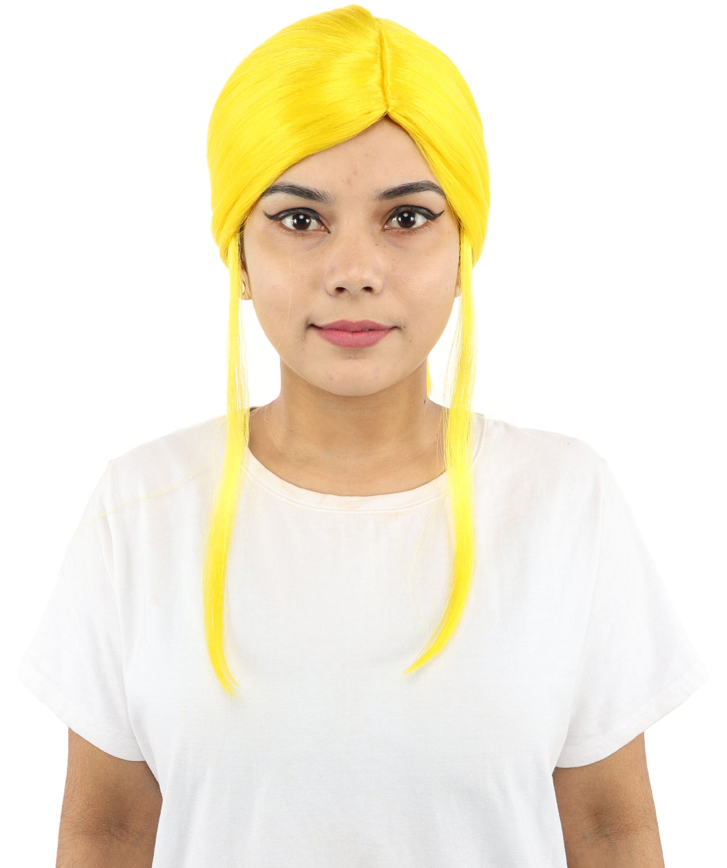 HPO Women’s Margo Gru-Inspired Long-Length Brown Wig | 17 Inch Hairpiece Halloween, Cosplay, and Themed Parties | Natural-Looking Synthetic hair with Capless Cap