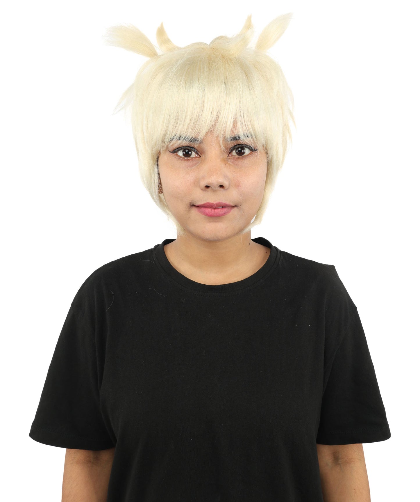 HPO Adult Women's Animal Ear Braided Wig | Multiple Color Options | Synthetic fiber, short bob with sculpted ears and long micro-braids, breathable base | Party, Halloween, theater, drag, performance, costume events