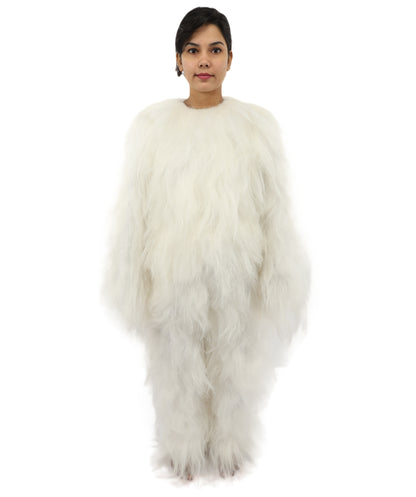 HPO Teen Extreme Hairy Person Costume Bundle & Mask Set - Full-Body Hair Suit Extra-Long Costume Wig for Halloween, Cosplay & Parties - Multiple Color Options
