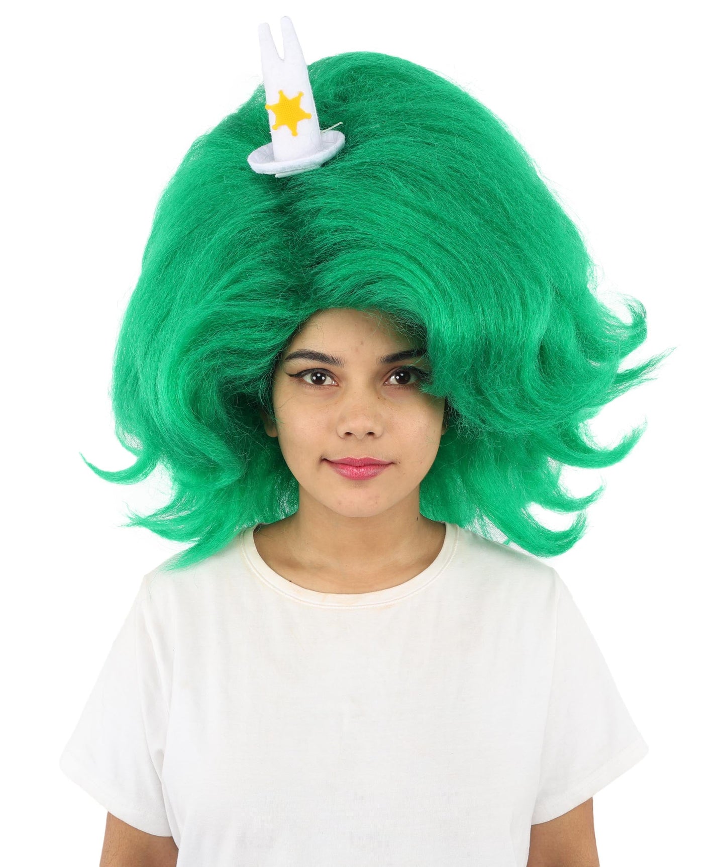 HPO Adult Women's Long Red Bob Wig | Straight Shoulder-Length Black Hair with Blunt Bangs, Included Accessory Set & Breathable Cap | Halloween, Anime Roleplay, Costume Party & Daily Wear