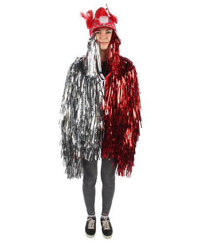 Adult Unisex DJ Tinsel Costume| Multiple Color Options