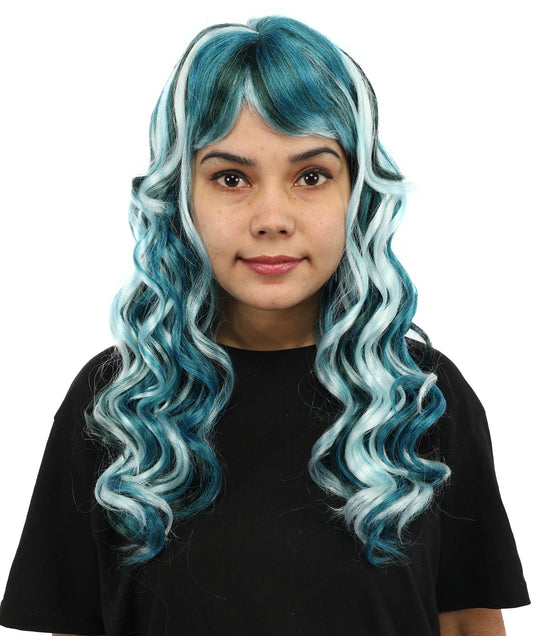 HPO Adult Women's Mullet Wig – Wavy Hair with Short Front and Long Back | Ideal for Cosplay, Themed Parties & Bold Character Looks