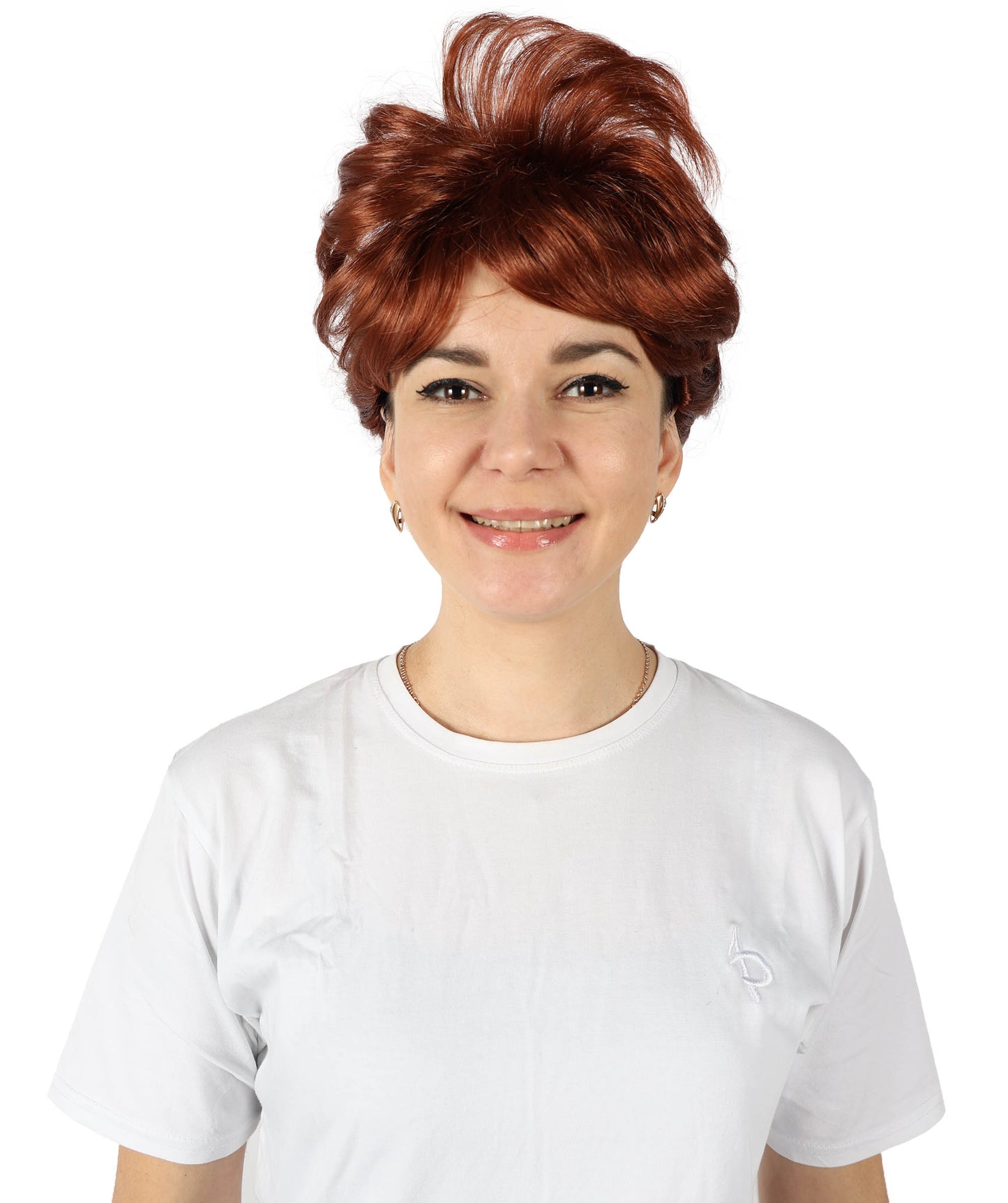 HPO Women's Bun Style 50s Housewife Multiple Wig | Halloween and Cosplay Wig | Flame-retardant Synthetic Fiber