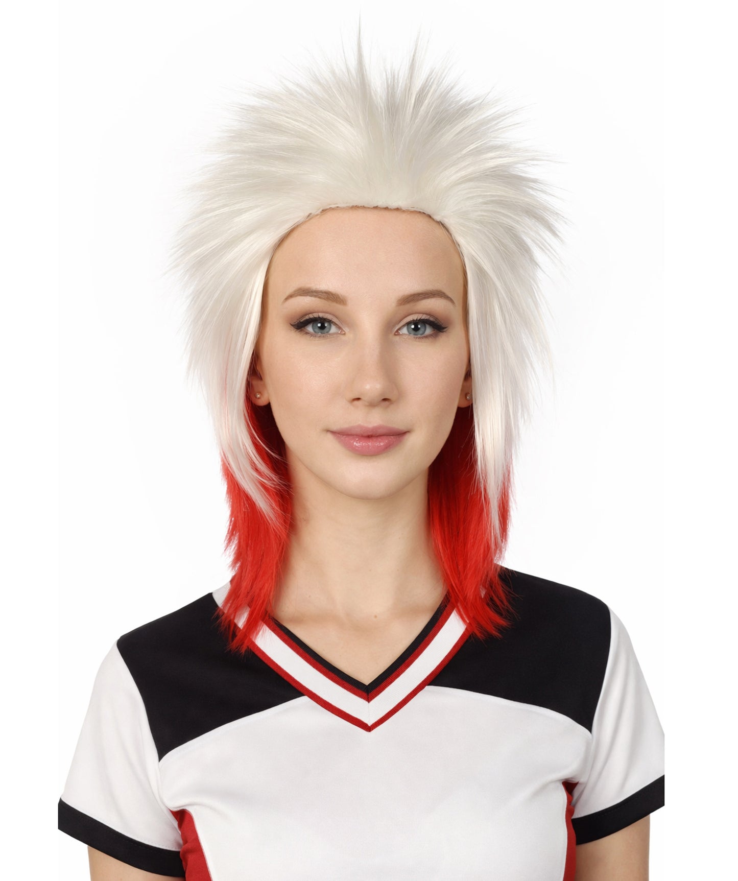 Poland Flag Sports, 80's Mullet Wig | Premium Breathable Capless Cap