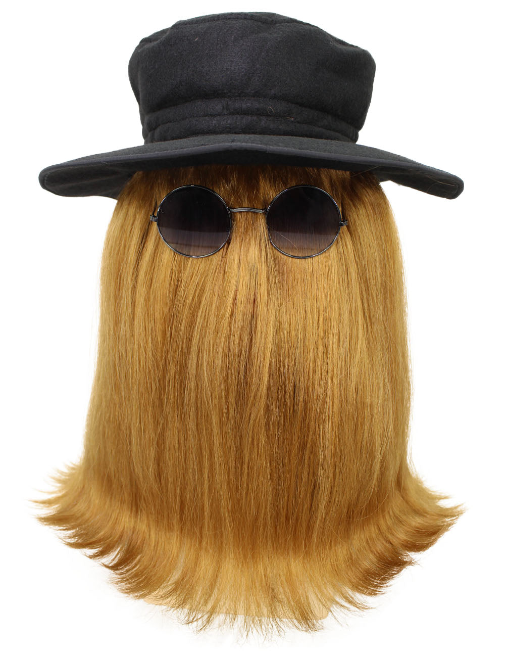 Men's Shoulder Length Straight Creature Wig | Brown Fancy Halloween Wigs | Premium Breathable Capless Cap