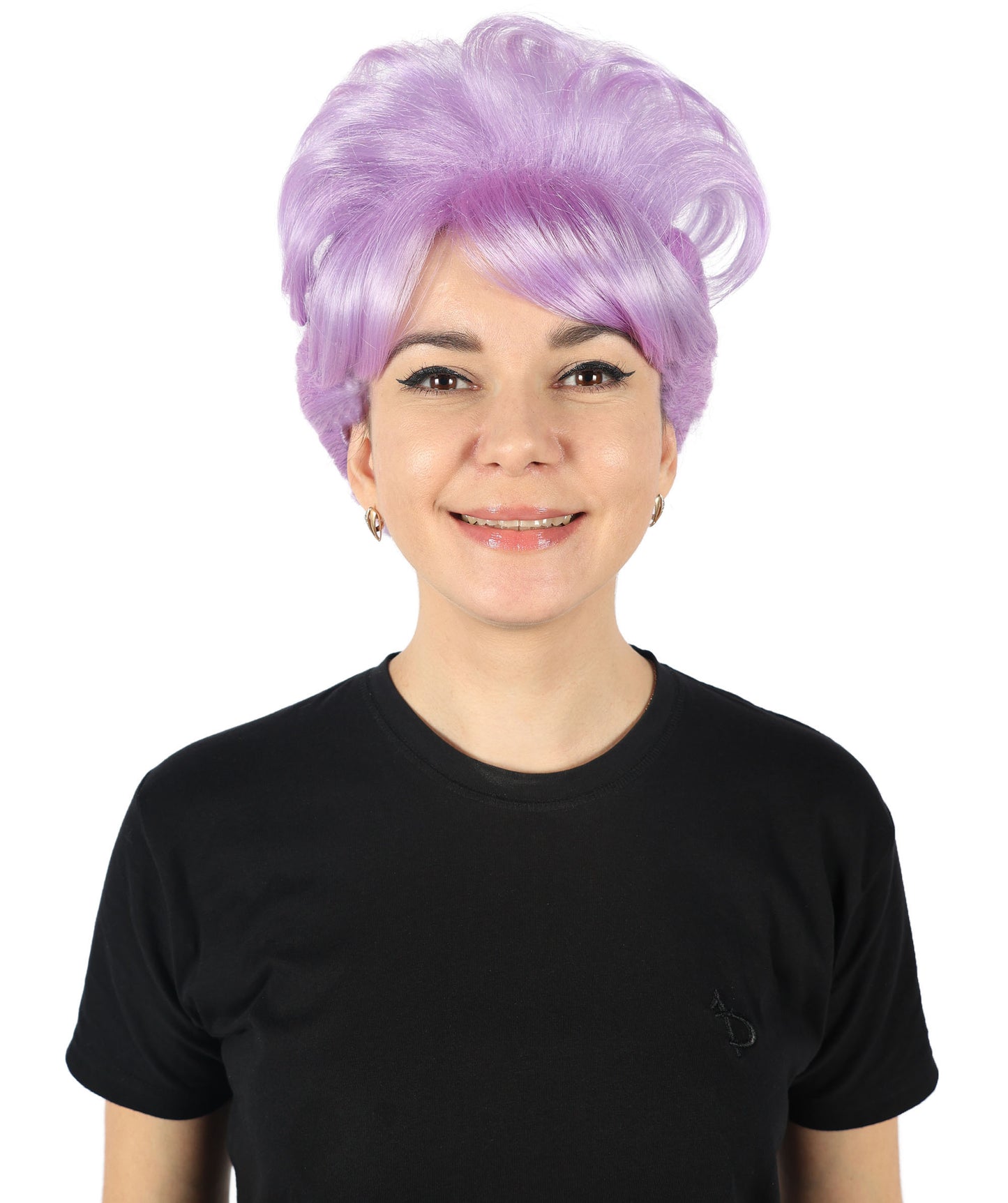 HPO Women's Bun Style 50s Housewife Multiple Wig | Halloween and Cosplay Wig | Flame-retardant Synthetic Fiber