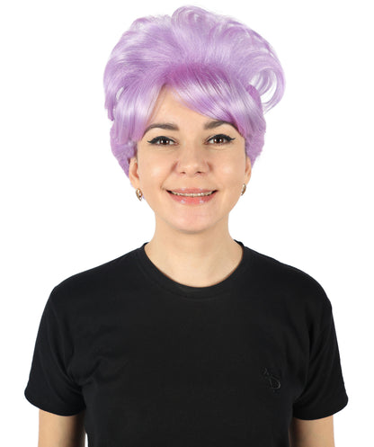 HPO Women's Bun Style 50s Housewife Multiple Wig | Halloween and Cosplay Wig | Flame-retardant Synthetic Fiber