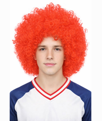 Men’s Big Curly Afro Wig | Bold Hair for Halloween, Themed Parties | Multiple Color Options