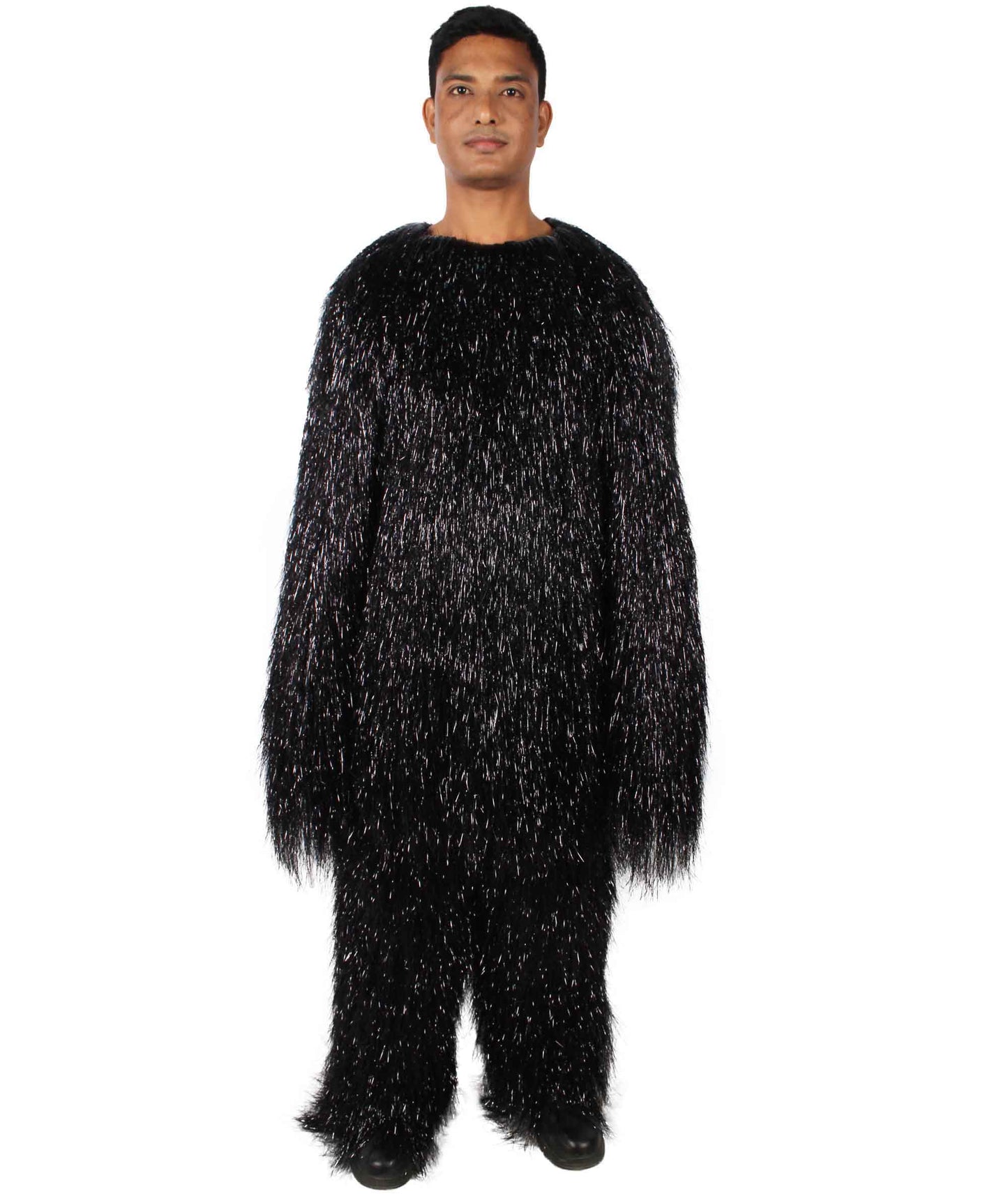 HPO Hairy Unisex Ape Mask and Bodysuit Costume Tinsel  | Multiple Colors