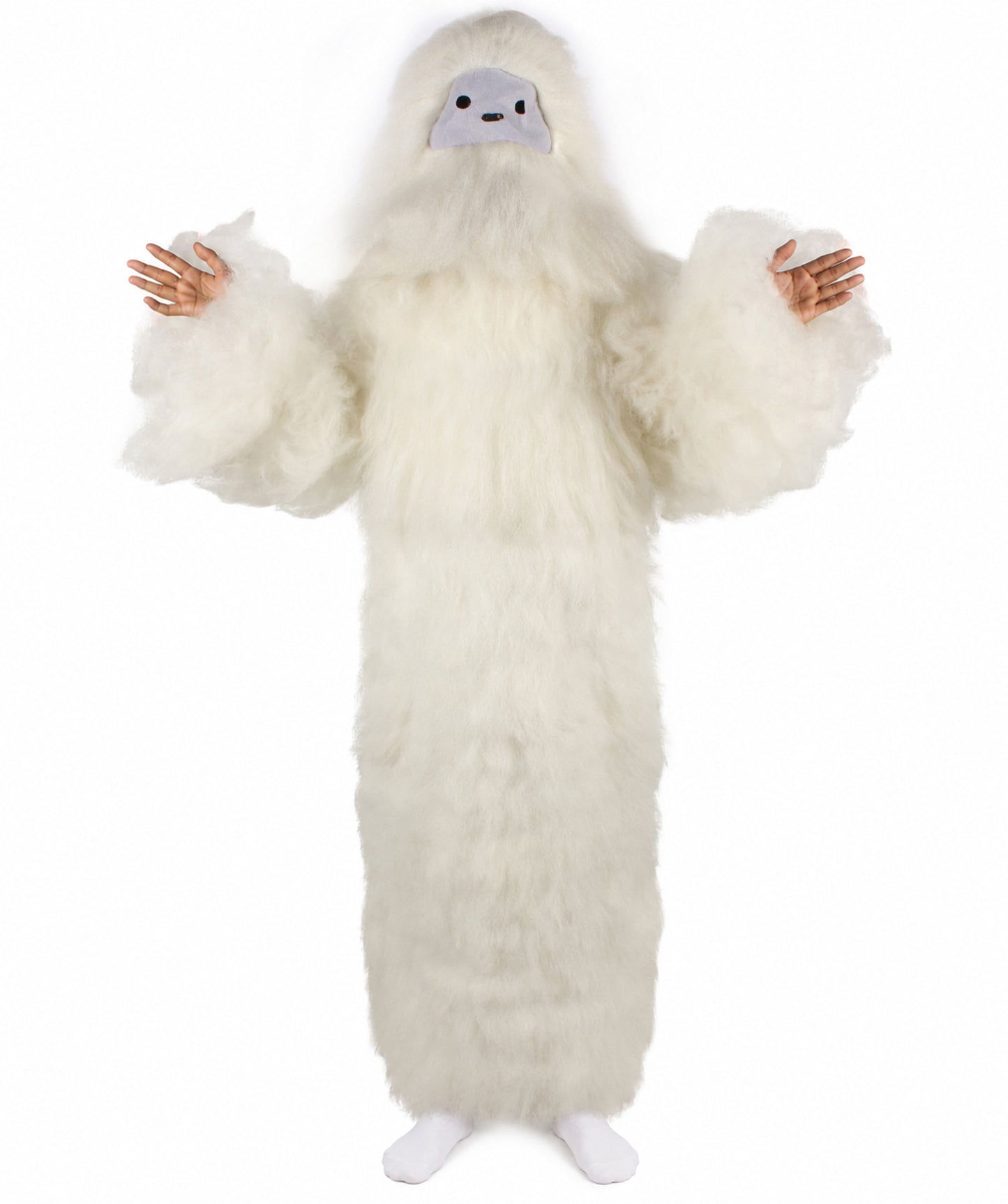 Unisex White Furry British TV Naughty Cloud Costume | Best for Halloween | Flame-retardant Synthetic Fiber