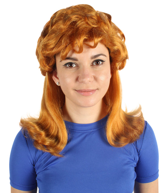 HPO Women's American Drag Queen Halloween Wig I Perfect for Halloween I Flame-retardant Synthetic Fiber