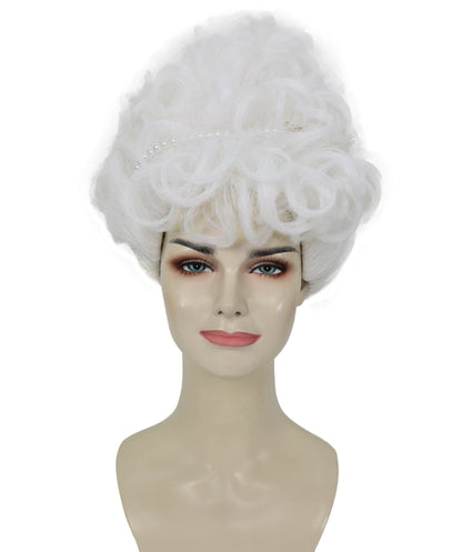 HPO Women Long Curly Ombre Wig | Heat-Resistant Costume Hair for Parties & Halloween | Breatheble Capless Cap