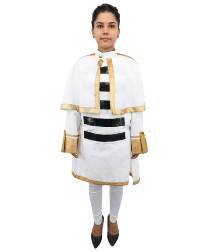 C-ZOFEK Frieren Elf Cosplay White Costume White Cape| Skirt, Pantyhose, Earrings