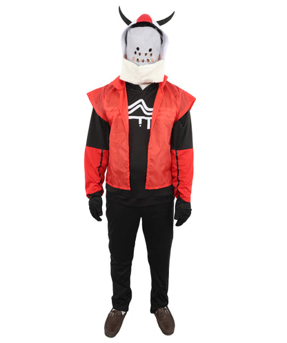HPO Wasteland Rogue Tactical Gear Red & Black Costume | Structured NW and S.Fur Fabric Featuring Industrial Black and Red Contrast | Versatile for Costume Events, Stage Shows, and Epic Fantasy Parties