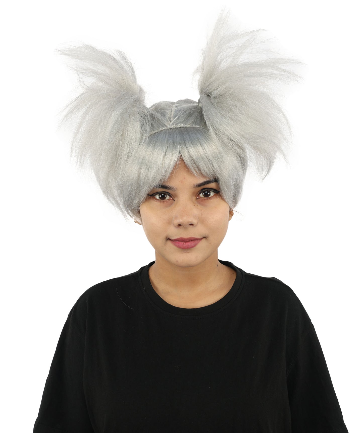 HPO Women’s 15-Inch Orange Spiky Troll Wig | Fun Animated Character | Bright and Bold Look for Halloween, Cosplay, and Themed Party