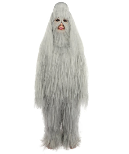 HPO Teen Extreme Hairy Person Costume Bundle & Mask Set - Full-Body Hair Suit Extra-Long Costume Wig for Halloween, Cosplay & Parties - Multiple Color Options