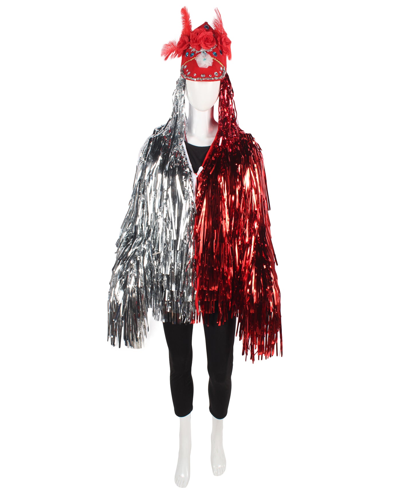 Red/Silver Tinsel Costume