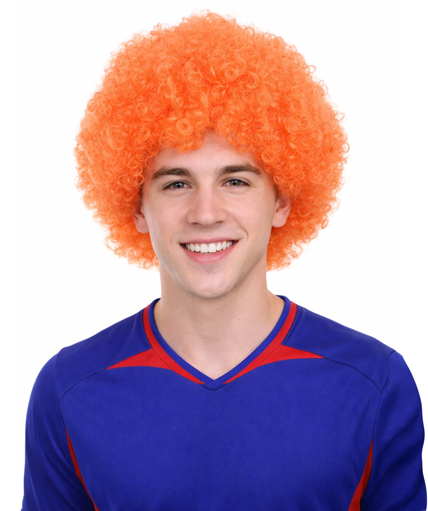 Orange Unisex Afro Wig | Jumbo Super Size  Halloween Wig