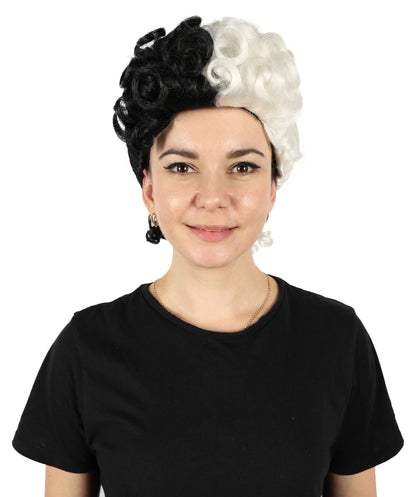 Women's Historical Cosplay Wig | Multicolor Colonial Wig | Premium Breathable Capless Cap