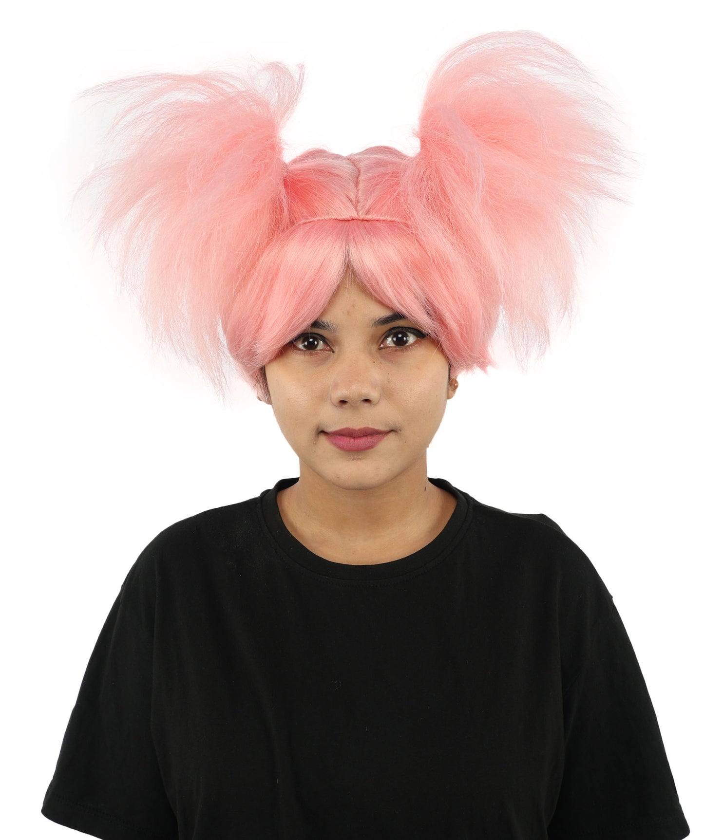 HPO Women’s 15-Inch Orange Spiky Troll Wig | Fun Animated Character | Bright and Bold Look for Halloween, Cosplay, and Themed Party