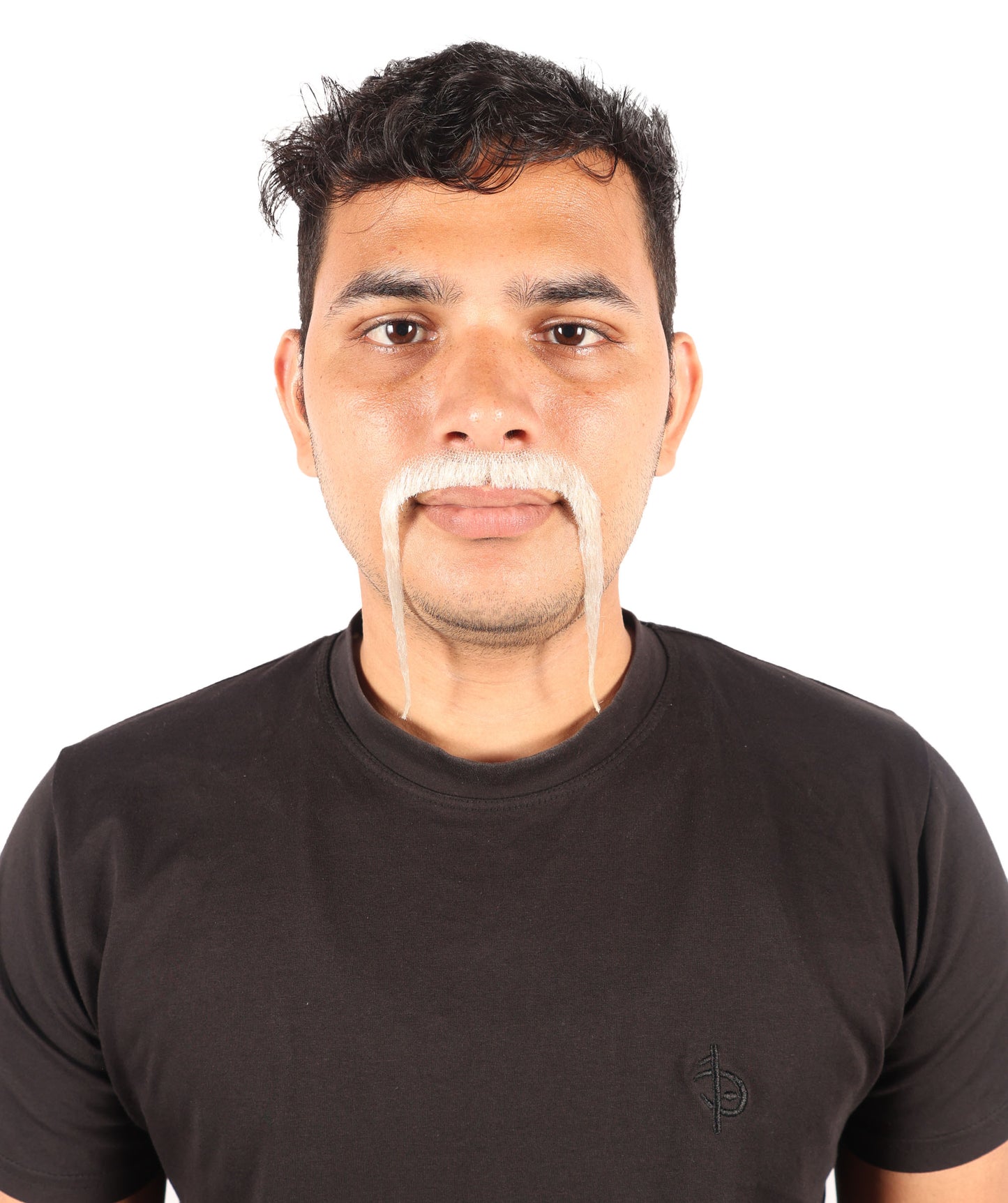 HPO  Men's Chinese Super Villain Fake Human Hair Mustache