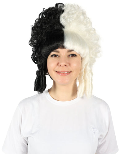 Womens French Colonial Marie Antoinette Wig | Neon Pink Historical Cosplay Wigs | Premium Breathable Capless Cap