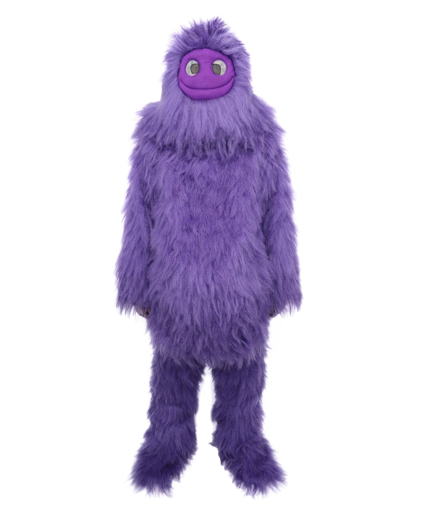 Adult Full Purple Monster Fur Bundle Costume & Mask Set | Body Suit with Head Mask | Ideal for Halloween, Cosplay and Parties